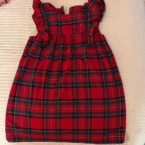 H&M Red and Green Plaid Kids Dress